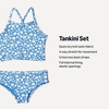 Amazon Essentials Girls and Toddlers’ Tankini Set(Blue Ditsy Floral)