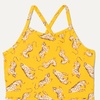 Amazon Essentials Girls and Toddlers’ Tankini Set(Golden Yellow Beige Leopard)