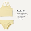 Amazon Essentials Girls and Toddlers’ Tankini Set(Light Yellow)