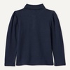 Amazon Essentials Girls and Toddlers’ Uniform Pique Long Sleeve Polo Shirt(Navy)