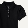 Amazon Essentials Girls and Toddlers’ Uniform Pique Polo Shirt(Black)