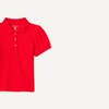 Amazon Essentials Girls and Toddlers’ Uniform Pique Polo Shirt(Bright Poppy Red)