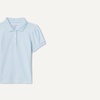 Amazon Essentials Girls and Toddlers’ Uniform Pique Polo Shirt(Light Blue)