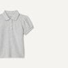 Amazon Essentials Girls and Toddlers’ Uniform Pique Polo Shirt(Light Grey Heather)