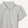 Amazon Essentials Girls and Toddlers’ Uniform Pique Polo Shirt(Light Grey Heather)