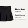 Amazon Essentials Girls and Toddlers’ Uniform Pleated Skort(Black)