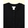 Amazon Essentials Girls and Toddlers’ Uniform Slim Fit Crewneck Cardigan Sweater(Black)
