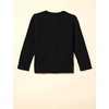 Amazon Essentials Girls and Toddlers’ Uniform Slim Fit Crewneck Cardigan Sweater(Black)