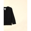 Amazon Essentials Girls and Toddlers’ Uniform Slim Fit Crewneck Cardigan Sweater(Black)