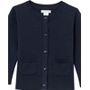 Amazon Essentials Girls and Toddlers’ Uniform Slim Fit Crewneck Cardigan Sweater(Navy)