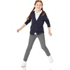 Amazon Essentials Girls and Toddlers’ Uniform Slim Fit Crewneck Cardigan Sweater(Snow White)
