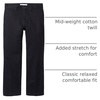 Amazon Essentials Toddler Boys’ School Uniform Straight-Fit Flat-Front Chino Pants with Adjustable Elastic Waist, Multipack(Black)
