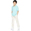 Amazon Essentials Toddler Boys’ School Uniform Straight-Fit Flat-Front Chino Pants with Adjustable Elastic Waist, Multipack(Light Khaki Brown)