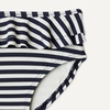 Amazon Essentials x Sofia Grainge Toddler and Baby Girls’ Two Piece Swimsuit with Crisscross Straps, Double-Layer Flounce(Ivory Navy Even Stripe)