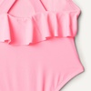 Amazon Essentials x Sofia Grainge Toddlers and Baby Girls’ One-Piece Swimsuit with Crisscross Straps, Ruffle Detail(Bright Pink)