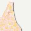Amazon Essentials x Sofia Grainge Toddlers and Baby Girls’ One-Piece Swimsuit with Crisscross Straps, Ruffle Detail(Shell Pink Ornate Paisley)