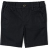 Amazon Essentials Boys and Toddlers’ School Uniform Woven Flat-Front Shorts with Elastic Waist(Black)