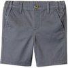 Amazon Essentials Boys and Toddlers’ School Uniform Woven Flat-Front Shorts with Elastic Waist(Iron Grey)