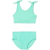 Amazon Essentials Girls’ 2pc Bow Bikini Swim Set, Quick-Dry Stretch Fabric(Bright Mint Green)