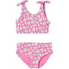Amazon Essentials Girls’ 2pc Bow Bikini Swim Set, Quick-Dry Stretch Fabric(Hot Pink Shells)