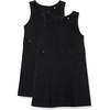 Amazon Essentials Girls’ School Uniform Pleated Jumper Dress(2-pack Black)
