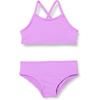 Amazon Essentials Girls and Toddlers’ Cross Back Bikini Set(Bright Lavender)