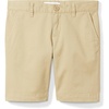 Amazon Essentials Girls and Toddlers’ School Uniform Shorts with Adjustable Waist, Flat Front(Khaki Tan)
