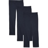 Amazon Essentials Girls and Toddlers’ School Uniform Straight Leg Adjustable Waist Flat-Front Chino Pants, Pack of 3(3-pack Navy)