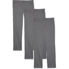 Amazon Essentials Girls and Toddlers’ School Uniform Straight Leg Adjustable Waist Flat-Front Chino Pants, Pack of 3(Grey)