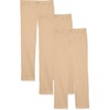 Amazon Essentials Girls and Toddlers’ School Uniform Straight Leg Adjustable Waist Flat-Front Chino Pants, Pack of 3(Khaki Brown)