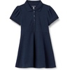 Amazon Essentials Girls and Toddlers’ Short Sleeve Polo Dress(Navy)