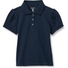 Amazon Essentials Girls and Toddlers’ Uniform Pique Polo Shirt(Navy)
