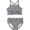 Ivory Navy Even Stripe