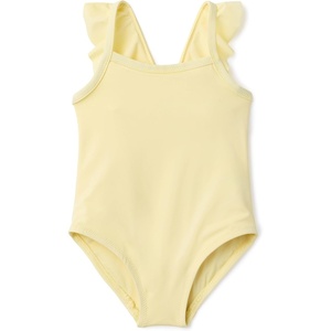 Amazon Essentials Baby Girls’ Ruffle One-Piece Swimsuit(Light Yellow)