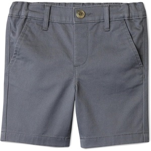 Amazon Essentials Boys and Toddlers’ School Uniform Woven Flat-Front Shorts with Elastic Waist(Iron Grey)