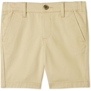 Amazon Essentials Boys and Toddlers’ School Uniform Woven Flat-Front Shorts with Elastic Waist(Khaki Tan)