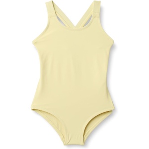 Amazon Essentials Girls and Toddlers’ Cross-Back One-Piece Swimsuit(Light Yellow)