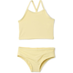 Amazon Essentials Girls and Toddlers’ Tankini Set(Light Yellow)