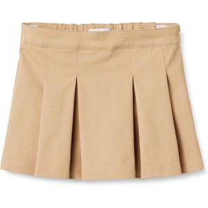 Amazon Essentials Girls and Toddlers’ Uniform Pleated Skort(Khaki Tan)