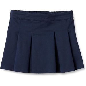 Amazon Essentials Girls and Toddlers’ Uniform Pleated Skort(Navy)