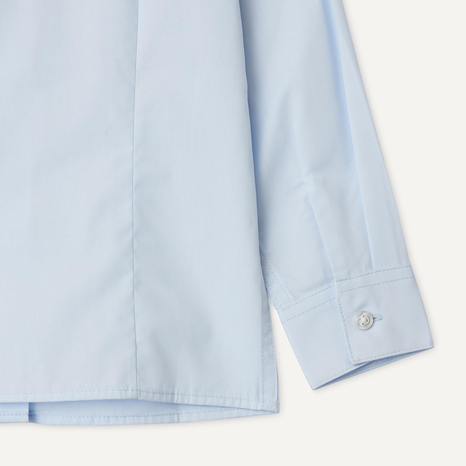 image:imageAmazon Essentials Girls Long Sleeve Poplin Peter Pan ShirtCornflower Blue