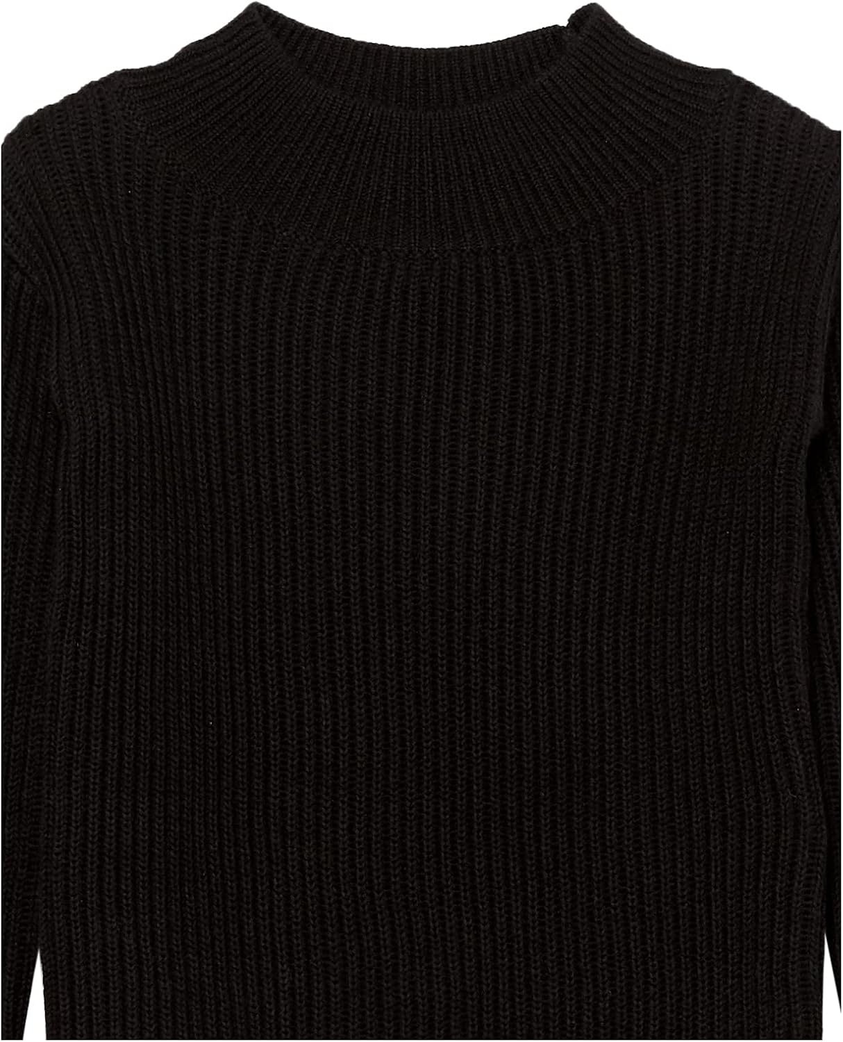 image:imageAmazon Essentials Girls Modern WideNeck Pullover SweaterBlack