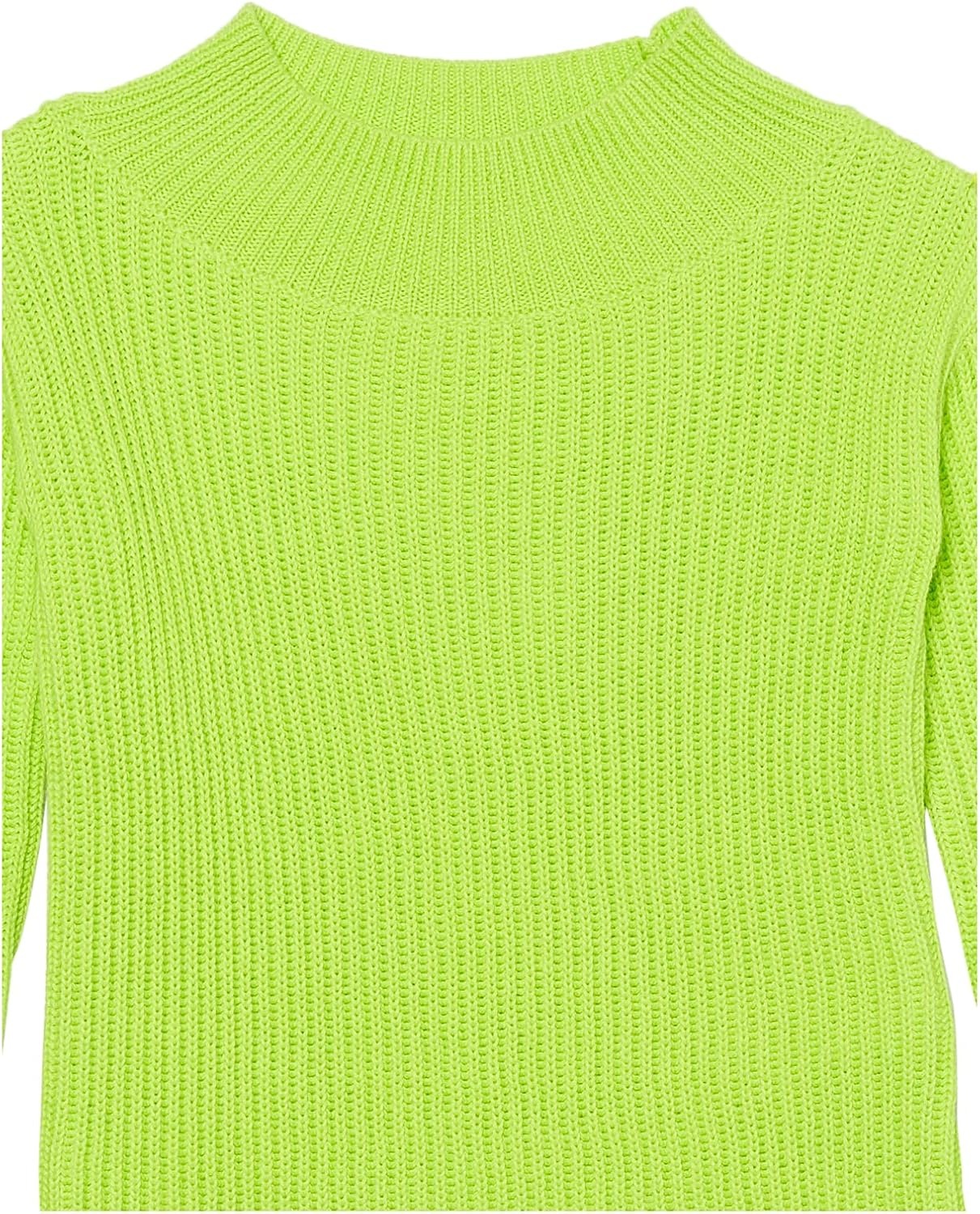 image:imageAmazon Essentials Girls Modern WideNeck Pullover SweaterLime Green