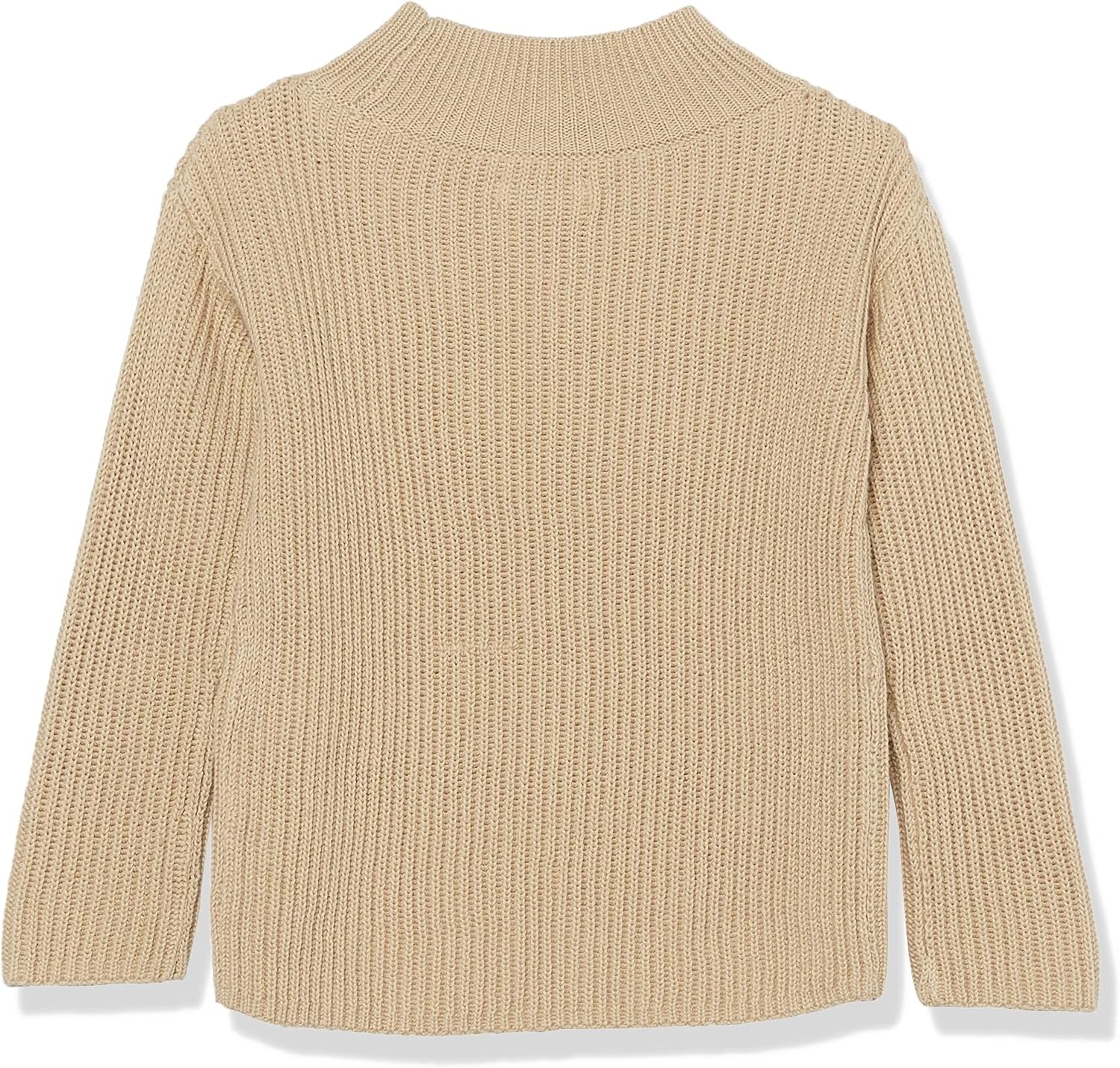 image:imageAmazon Essentials Girls Modern WideNeck Pullover SweaterTan