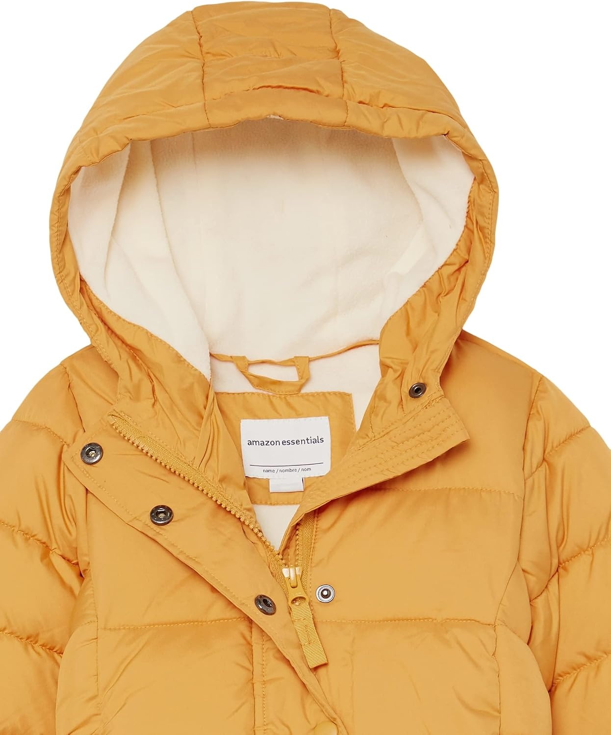 image:imageAmazon Essentials Girls and Toddlers Heavyweight Hooded Puffer Coat WaterResistantGolden Yellow