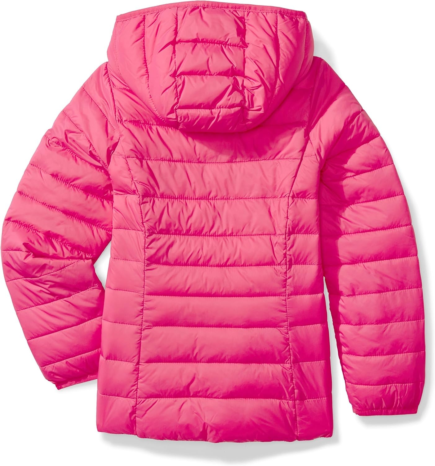 image:imageAmazon Essentials Girls and Toddlers Lightweight WaterResistant Packable Hooded Puffer JacketDark Pink