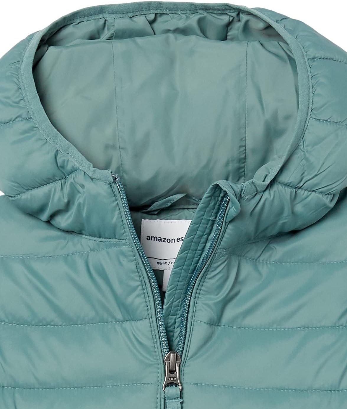 image:imageAmazon Essentials Girls and Toddlers Lightweight WaterResistant Packable Hooded Puffer JacketGreen