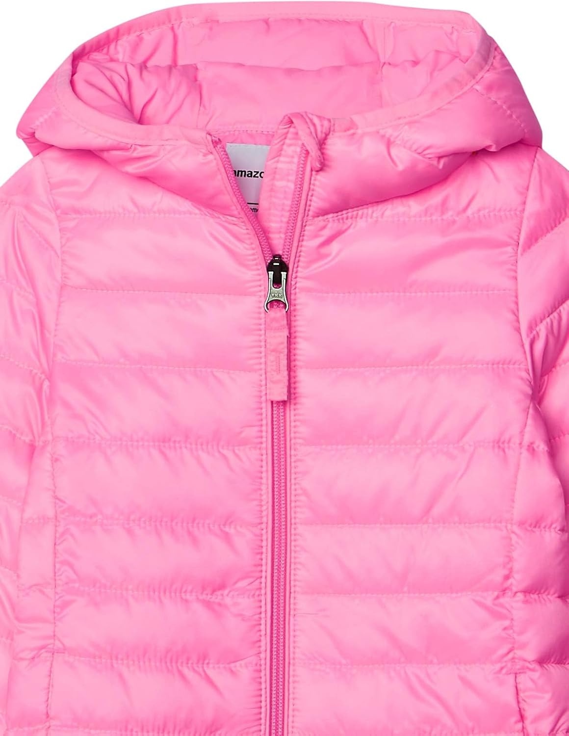 image:imageAmazon Essentials Girls and Toddlers Lightweight WaterResistant Packable Hooded Puffer JacketNeon Pink