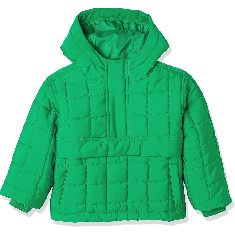 image:imageAmazon Essentials Boys and Toddlers Quilted Pullover JacketGreen