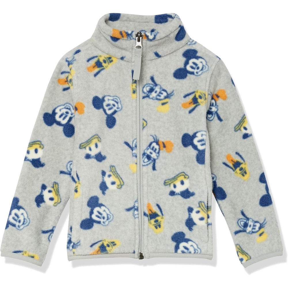 image:imageAmazon Essentials Disney Marvel Star Wars Princess Girls and Toddlers Polar Fleece FullZip Mock JacketsMickey and Friends